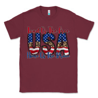 Burgundy land of the free usa Classic Tee - RacoonDesign