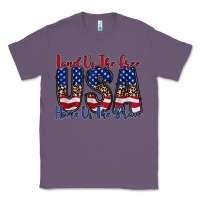 Lavender land of the free usa Classic Tee - RacoonDesign