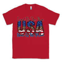 Red land of the free usa Classic Tee - RacoonDesign