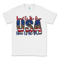White land of the free usa Classic Tee - RacoonDesign