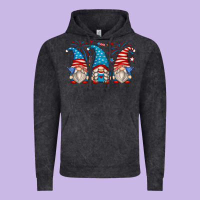 Fourth Of July Gnomes Vintage Hoodie Designed By Zillion Design Studio