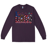 Plum home of the free Long Sleeve Tee - RacoonDesign
