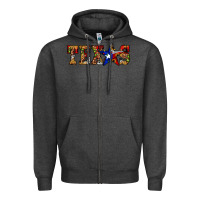 Charcoal Heather texas christmas Zipper Hoodie - JahusDesignShop