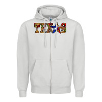 Texas Christmas Zipper Hoodie | Teevron