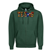 Sports Green texas christmas Zipper Hoodie - JahusDesignShop