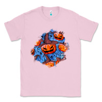 Bubblegum Pink halloween pumpkin patch  5 Classic Tee - BundleAndBundleShop