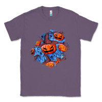 Lavender halloween pumpkin patch  5 Classic Tee - BundleAndBundleShop