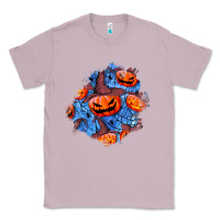 Lilac halloween pumpkin patch  5 Classic Tee - BundleAndBundleShop