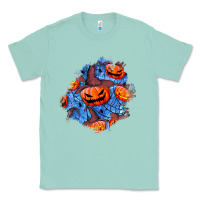 Seafoam halloween pumpkin patch  5 Classic Tee - BundleAndBundleShop