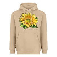 Mushroom starburst greenburst sunflower Heavyweight Hoodie - LillyAllenDesigns