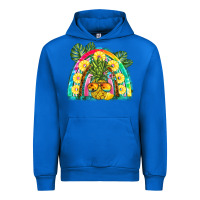 Cobalt pineapple rainbow Urban Hoodie - BarkalooDesign
