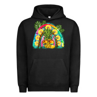 Pigment Black pineapple rainbow Urban Hoodie - BarkalooDesign