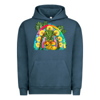 Pigment Midnight Navy pineapple rainbow Urban Hoodie - BarkalooDesign