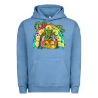 Pigment Pebble Blue pineapple rainbow Urban Hoodie - BarkalooDesign