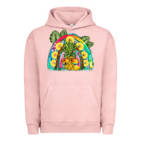 Pigment Salmon pineapple rainbow Urban Hoodie - BarkalooDesign