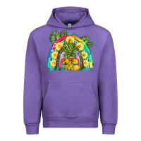 Tulip pineapple rainbow Urban Hoodie - BarkalooDesign