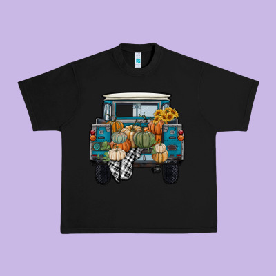 Pumpkin Truck Urban Heavy Tee Designed By Ranaportraitstore
