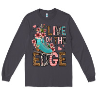 Smoke live on the edge ice skating Long Sleeve Tee - FaDigitalArtStudio