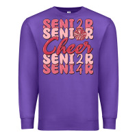 Purple senior cheer 2024 Premium Sweatshirt - MaliasSmallBusiness