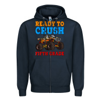 Navy ready to crush fifth grade Zipper Hoodie - Artiststas