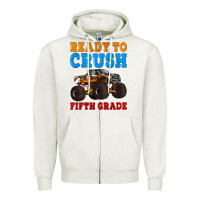 Ready To Crush Fifth Grade Zipper Hoodie | Teevron