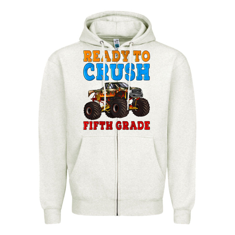 Ready To Crush Fifth Grade Zipper Hoodie by Artiststas | Teevron