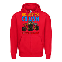 Red ready to crush fifth grade Zipper Hoodie - Artiststas