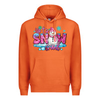 Carrot up to snow good pink christmas winter snowman Premium Hoodie - MaliasSmallBusiness