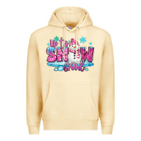 Pina Colada up to snow good pink christmas winter snowman Premium Hoodie - MaliasSmallBusiness