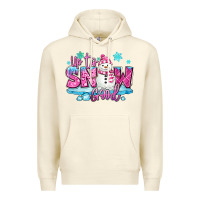 Sandshell up to snow good pink christmas winter snowman Premium Hoodie - MaliasSmallBusiness