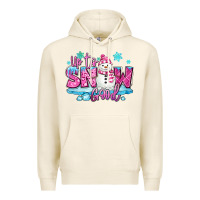 Tofu up to snow good pink christmas winter snowman Premium Hoodie - MaliasSmallBusiness