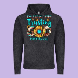 I M Just Out Here Trusting God Proverbs 3 5,6 Vintage Hoodie Designed By Jahusdesignshop