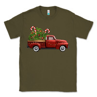 Army Green christmas trees truck Classic Tee - FaDigitalArtStudio