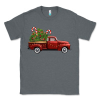 Charcoal Heather christmas trees truck Classic Tee - FaDigitalArtStudio