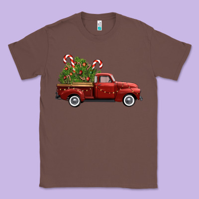 Christmas Trees Truck Classic Tee Designed By Fadigitalartstudio