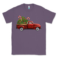 Lavender christmas trees truck Classic Tee - FaDigitalArtStudio