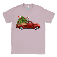 Lilac christmas trees truck Classic Tee - FaDigitalArtStudio