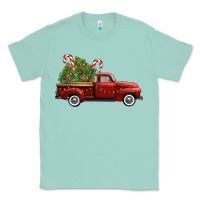 Seafoam christmas trees truck Classic Tee - FaDigitalArtStudio