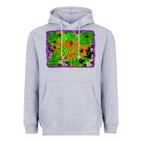 Heather Grey leopard cowhide halloween background Heavyweight Hoodie - Jasminsmagicworld