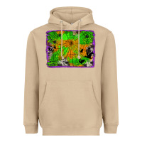 Mushroom leopard cowhide halloween background Heavyweight Hoodie - Jasminsmagicworld