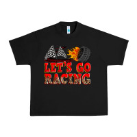 Black let's go racing Urban Heavy Tee - Zillion Design Studio