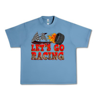Pebble Blue let's go racing Urban Heavy Tee - Zillion Design Studio