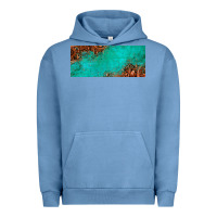 Pigment Pebble Blue tooled leather turquoise glitter 11oz mug Urban Hoodie - Jasminsmagicworld