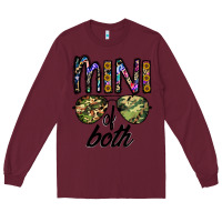Burgundy mini of both Long Sleeve Tee - CowhideDigitalArt
