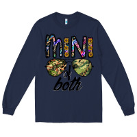 Navy mini of both Long Sleeve Tee - CowhideDigitalArt