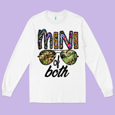 Mini Of Both Long Sleeve Tee Designed By Cowhidedigitalart