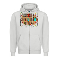 Dove Grey merry christmas y'all Zipper Hoodie - JahusDesignShop