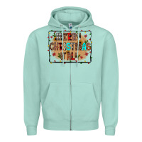 Seafoam merry christmas y'all Zipper Hoodie - JahusDesignShop