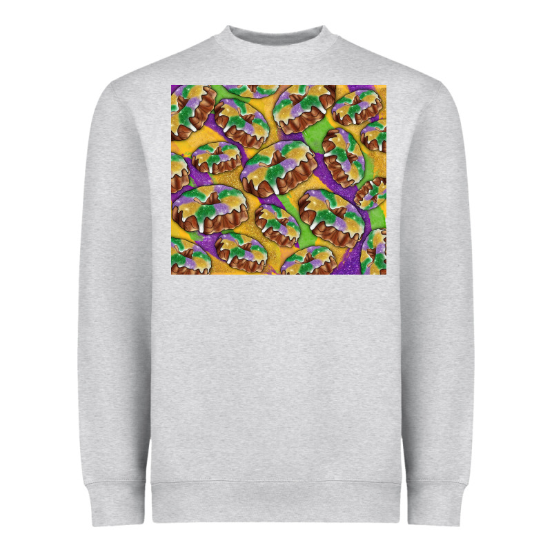 Mardi Gras King Cake Heavyweight Sweatshirt by RanaPortraitStore | Teevron
