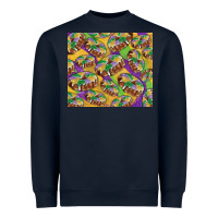 Navy Mardi gras king cake Heavyweight Sweatshirt - RanaPortraitStore